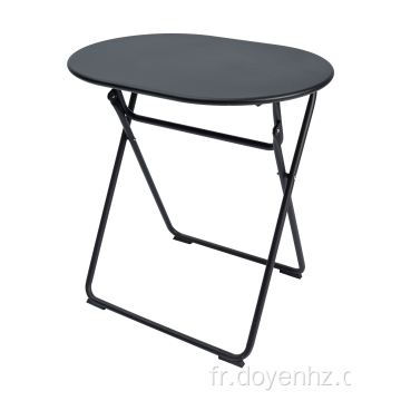 Table pliante ovale en métal 70*50cm